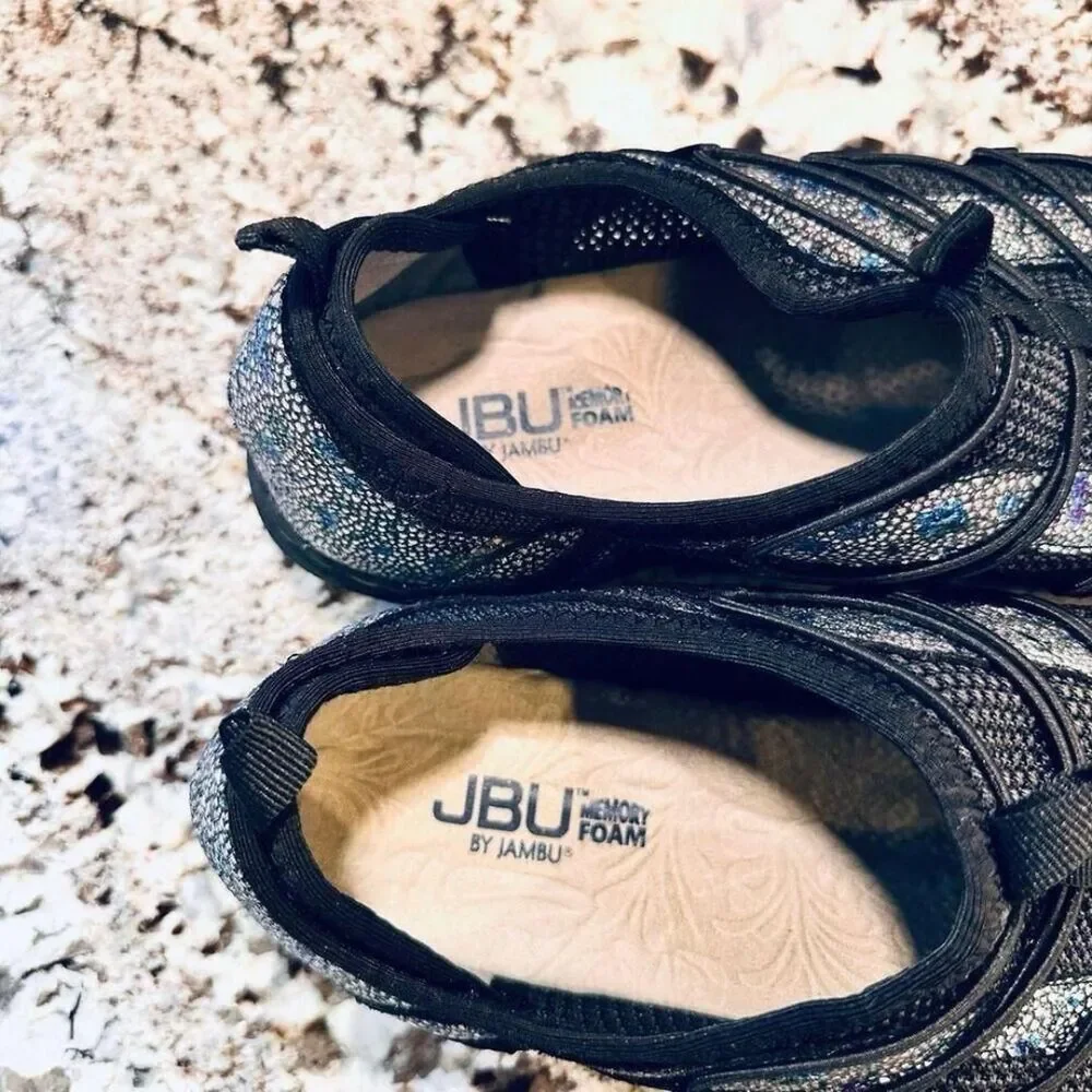 JBU Women's Black and Blue Trainers,